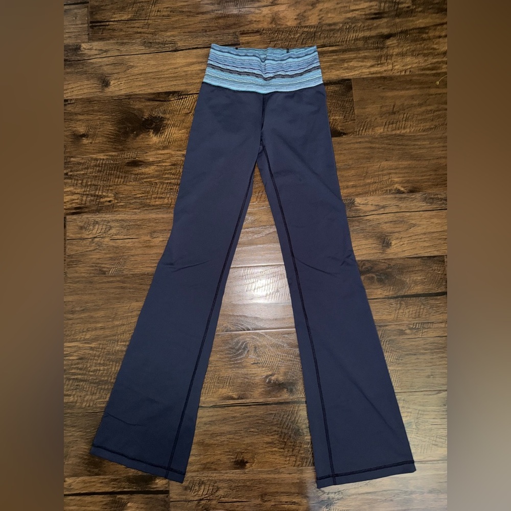 Lululemon Groove Pant‎ III Inkwell Space Dye Twist Naval Blue Peacock